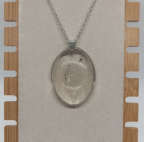 Cristal roche pendentif - roche,