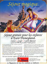 PUBLICITE ADVERTISING  1994   DISNEYLAND PARIS    séjour magique ALADIN