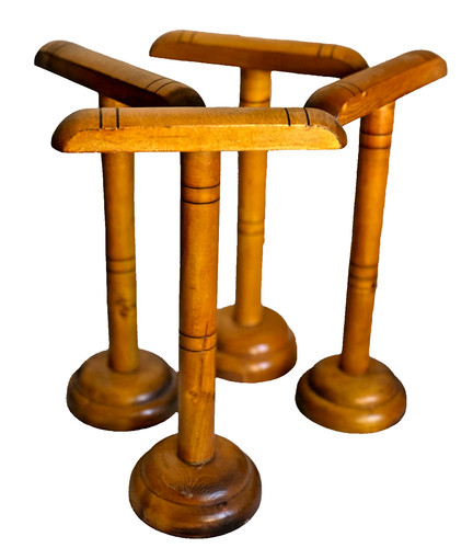 Lot porte chapeaux bois - chapeaux,
