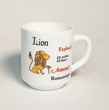 Ancien Mug Tasse Lion Signe