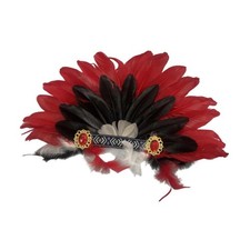 Coiffe indienne unique, chapeau de chef indien pour fête d'Halloween