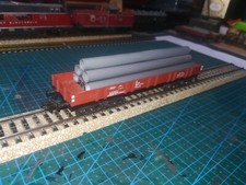 Marklin HO. N° 126. Wagon à bords bas  à boogies 4473