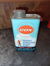 Vintage bidon essence COX pour véhicues RC - MODEL AIRPLANE GLOW FUEL - MADE USA