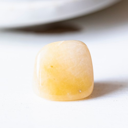 Jade jaune pierre roulée - pierre,