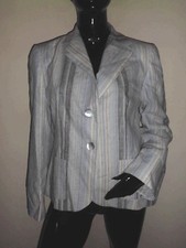 VESTE MODERNE FALINO FEMME MOTIF LIGNE MULTICOLORE AVEC POCHE T:40/42