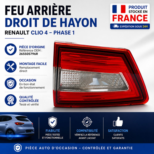 Feu arrière droit - feu, de