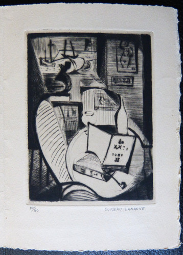 Gravure cubiste jean - de,