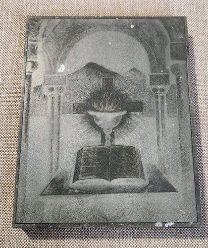 Ancienne plaque imprimerie - ancienne,