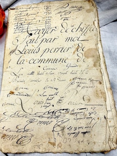 Manuscrit restauration 1828 - manuscrit,