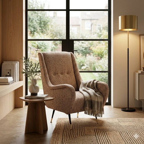 Fauteuil vintage rembourrage - vintage,