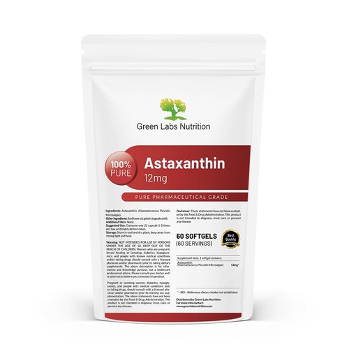 Astaxanthine 12mg gélules - astaxanthine,
