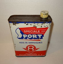 N°20 BIDON HUILE RENAULT 2 LITRES VIDE SPECIALE SPORT HUILE DE SURPUISSANCE