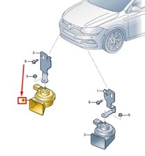 Klaxon Bas Ton VW POLO AW MK6
