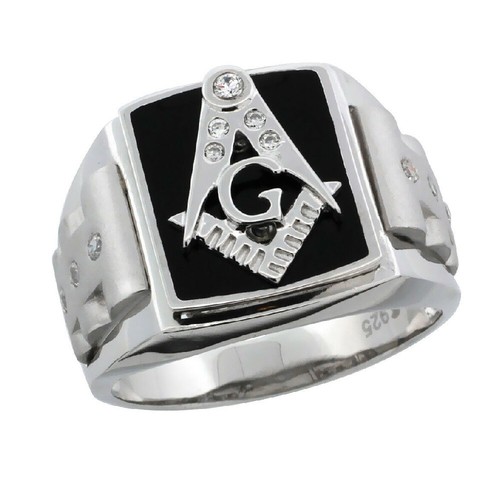 Homme argent sterling noir - argent,