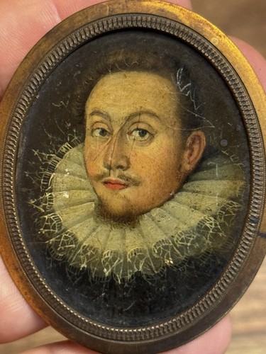 Portrait miniature peinture - miniature,