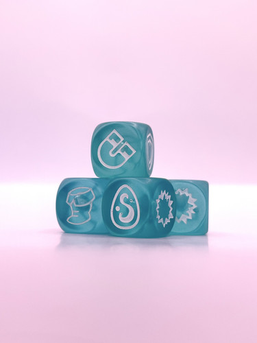 Set dés couleur bleu - de,