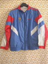 Veste Equipe de France 1992 Adidas Vintage Nylon Football Enfant - 152 / 12 ans