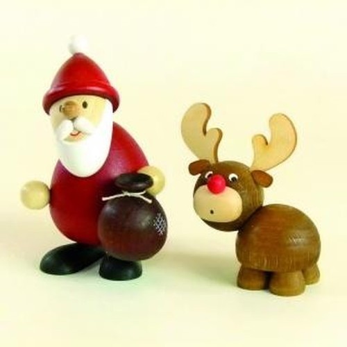 Figurine bois père noël - en,