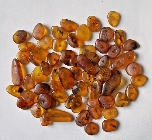 Lot perles ambre - perles, en