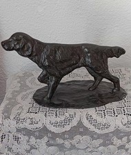 BRONZE CHIEN A L'ARRET - PORTE