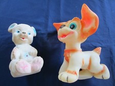 2 pouets pouets sifflets ancien Chien et Ours