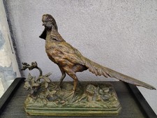 Henri TRODOUX (XIXeme siècle), Faisan chinois en bronze, signé . N1