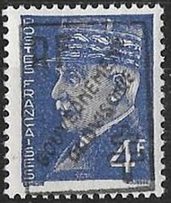 LIBERATION .RRR..MARSEILLE Gt Provisoire..4f**bleu typ "NON EMIS"..signé P.MAYER