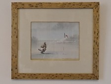 Aquarelle Golfeur A Gaudin 87