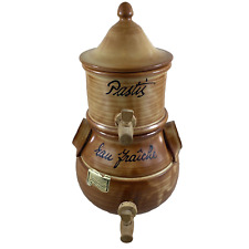 Fontaine à Pastis Artisanale en Céramique Grès, Décoration Provençale