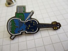 BASS CONTREBASSE AUVERGNE ORCHESTRA MUSIC INSTRUMENT VINTAGE LAPEL PIN BADGE us3