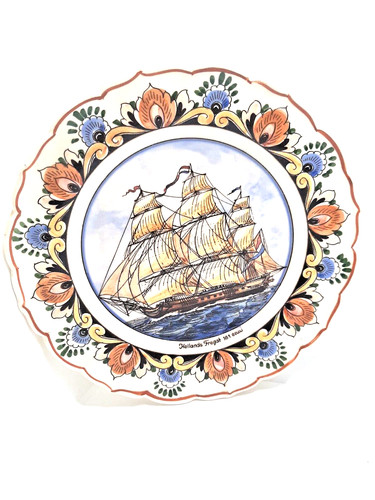 Assiette murale delft motif - delft,
