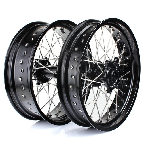 Noir supermoto roues - 17",