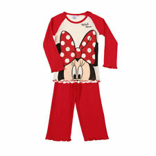 DISNEY pyjama fille MINNIE 2 pièces rouge écru taille 6 ans neuf