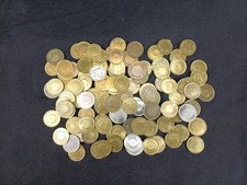 Lot 100 jetons machine sous jackpot jeux forain ancien prime amusement