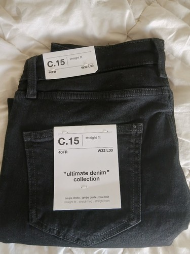 Celio jeans noir straight - celio,
