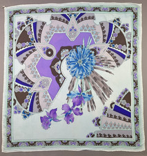 Magnifique foulard vintage " LEONARD "