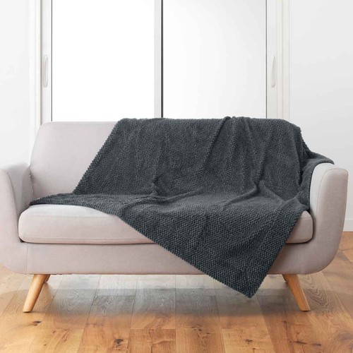 Plaid imitation fourrure - plaid,