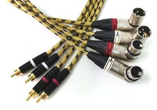 4X1,5 Mètre Profi Neutrik XLR-Cinch-Câble Pour Revox C270 Studer A807 B67 A67