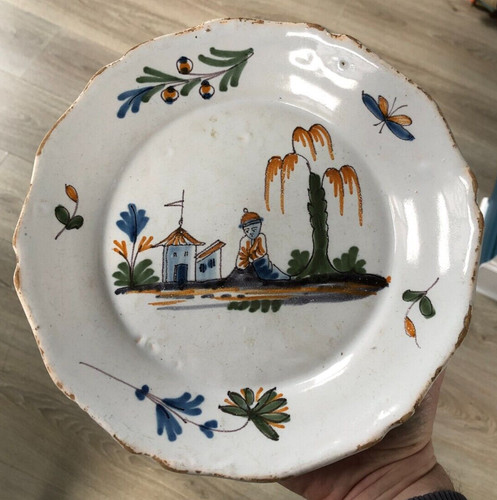 Belle assiette faience - belle,