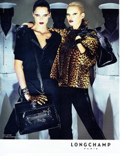 Publicité Advertising 028  2009   Longchamp sac Gatsby & Kate Moss