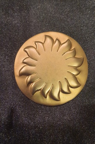 Broche soleil doré - , mat