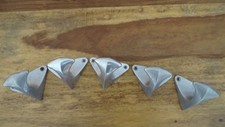 PORTE MANTEAU 5 PATERES ALUMINIUM TRIANGLE VINTAGE ART MODERNE  DECO ANNEES 70