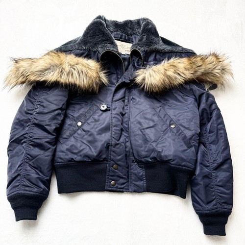 Avirex fur flight jacket - n-2b,