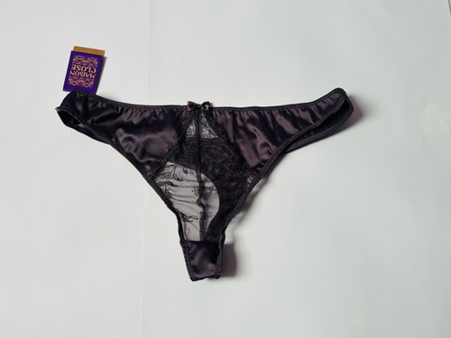 Joli string aubergine satin - aubergine,