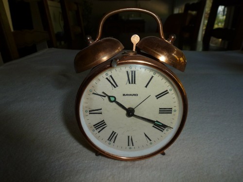 Superbe reveil cuivre bayard - cuivre, a