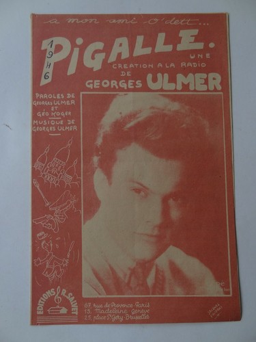 Partition pigalle georges - partition,