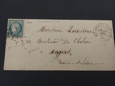 #019 FRANCE CERES TIMBRE SIEGE DE PARIS 37 CAD + CONVOYEUR