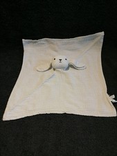 doudou plat lapin lange gris
