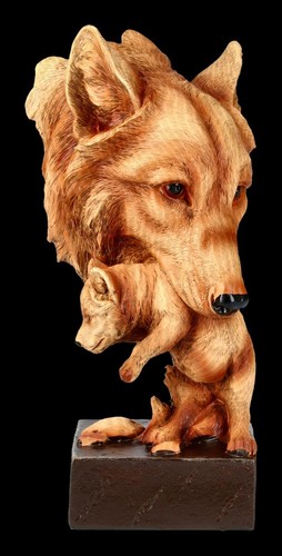 Statue buste loup wolf - de,
