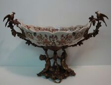 Centre de table Fruitier Figurine Perroquet Oiseau Fleur Style Art Deco Style Ar